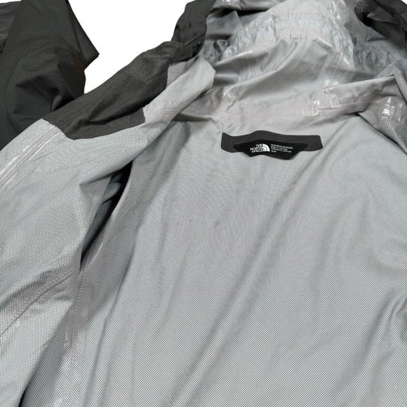 The North Face Women's Sz S Dry Vent Rain Jacket Gray Zip Up Windbreaker - Picture 9 of 13
